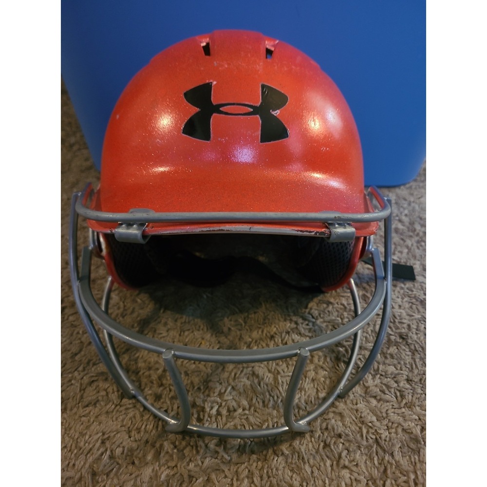 Under Armour 6 1/2" to 7 1/2" Softball Helmet w/ Face Guard